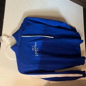 Cute blue embroidered hoodie